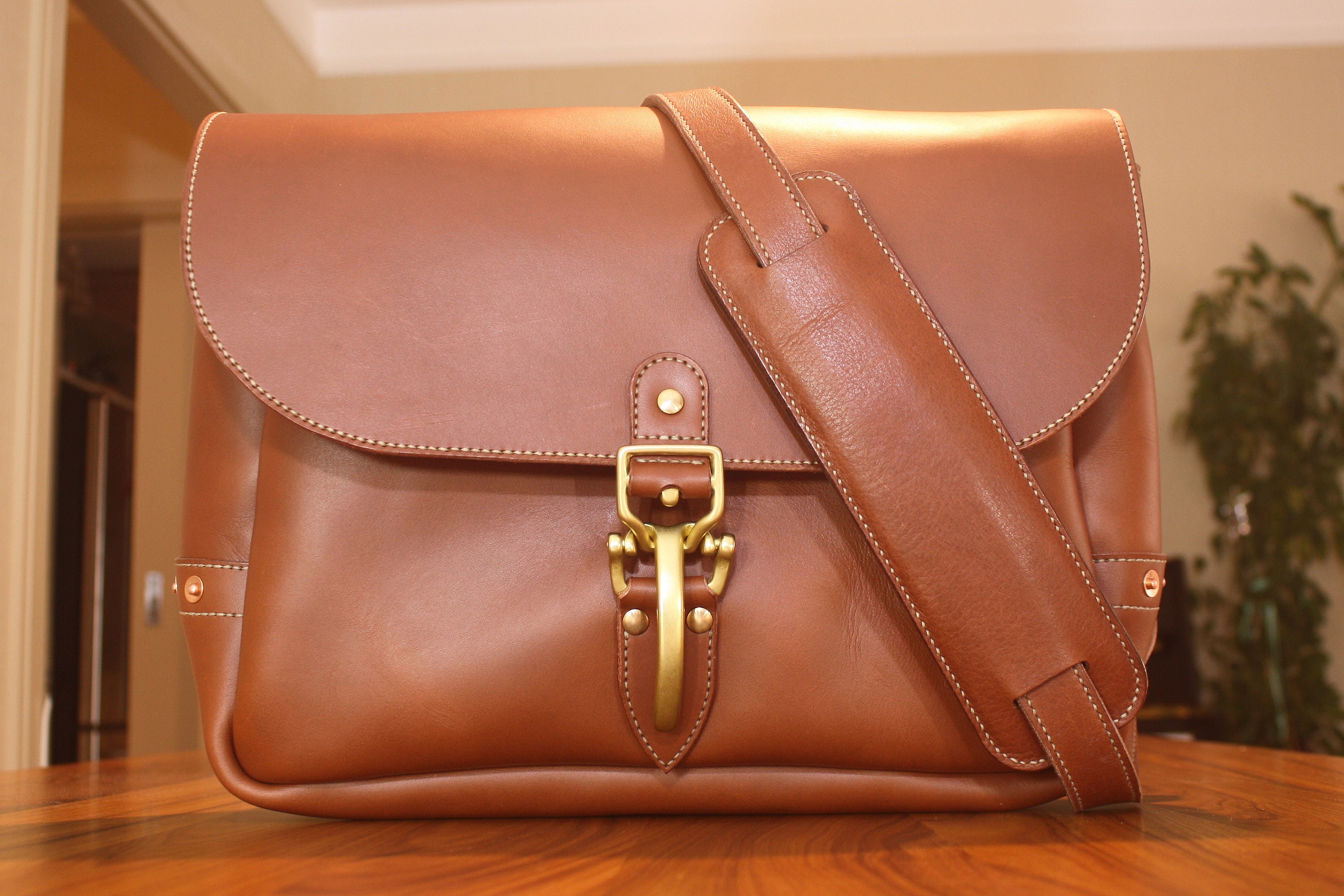 Leather mail bag. Leather messenger bag. Etsy