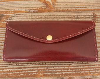 Leather Purse for Women, leather wallet, green wallet, long wallet