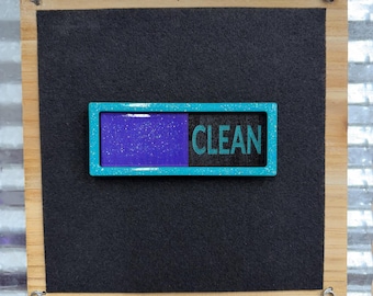 Clean Dirty Dishwasher Magnet, Sliding Dishwasher Sign, Kitchen Organization Gift, Housewarming Present, Chore Helper