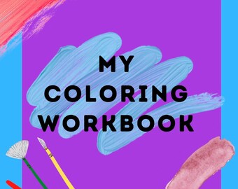 Preschool Coloring Workbook (printable)