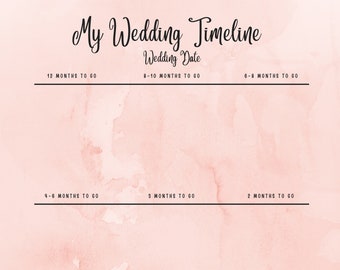 Printable Wedding Itinerary