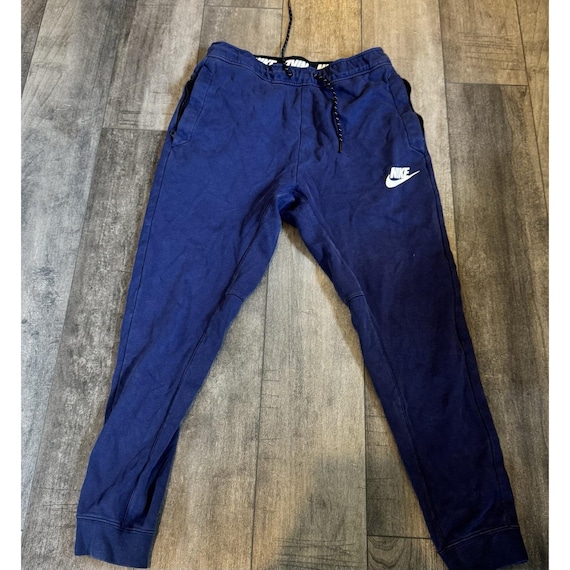 Nike Men's Blue Advance Knit AV15 Joggers Sweatpants Vintage Size Small