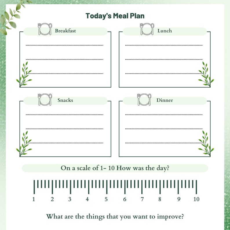 Printable Wellness Journal - Etsy