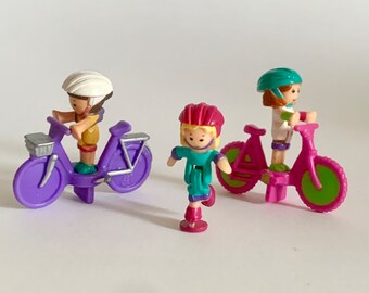 Vintage Polly Pocket Figurines - Polly On The Go - Bluebird 1994