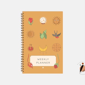 Magical Life Undated Weekly Planner Minimalist Productivity Planner Journal Hardcover Spiral Planner 5.5 x 8.5