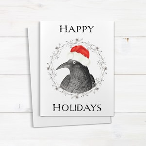 Cartão de Natal do Papai Noel Cartão de Natal Bruxo Cartões de Natal Gótico Assustador Cartões em Branco A7 (QTY 10)