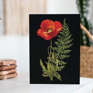 Cartes fleur forêt sombre, Cartes papillon de nuit, Choses sorcières, Cartes de remerciement, Dark Academia, Papeterie gothique, Mariage sorcière A2 (QTÉ 10)