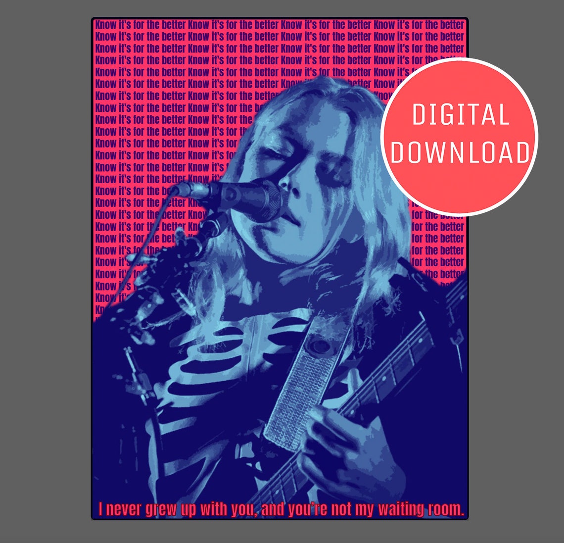 Phoebe Bridgers Waiting Room Poster DIGITAL DOWNLOAD Etsy