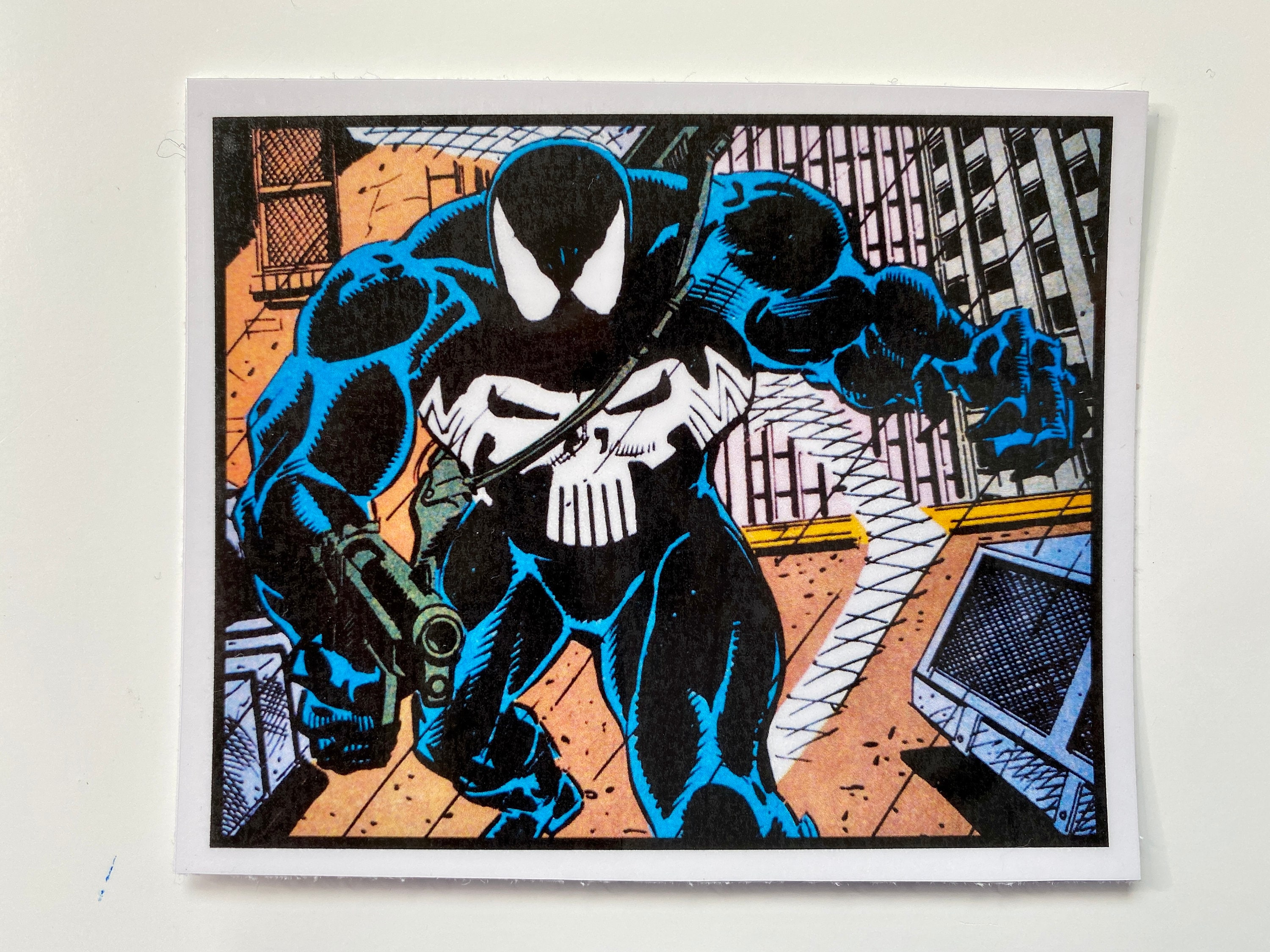 Marvel Punisher Venom Comic Sticker - Etsy