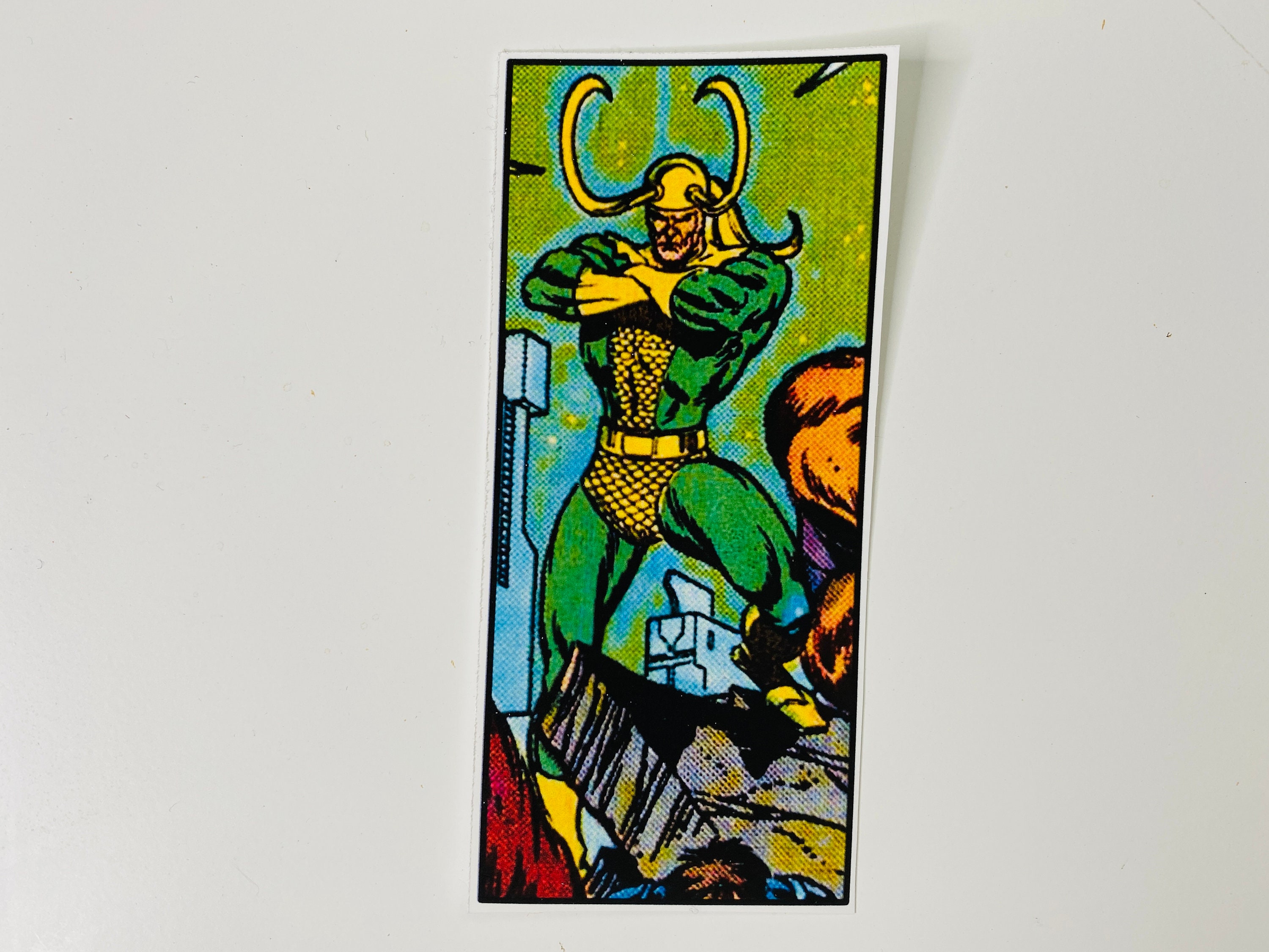 Marvel Classic Loki Comic Panel Sticker - Etsy