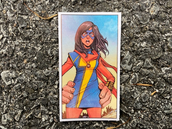 Ms Marvel Sticker for Sale by GlitchyShaan