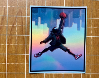 Spider-Man Miles Morales Jumpman Sticker
