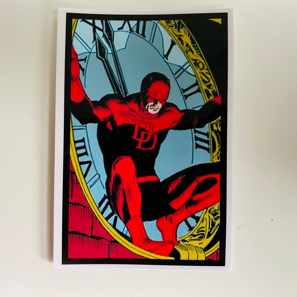 Daredevil Protector Pose Comicbook Sticker