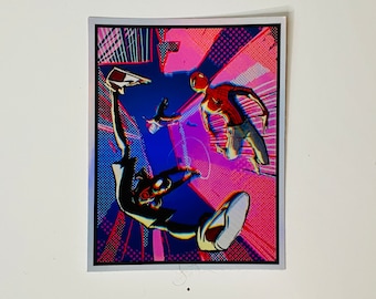 Spider man Spiderverse holographic Sticker