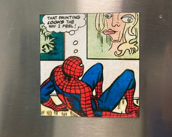 Spiderman Magnet Feeling Weird Comic Panel