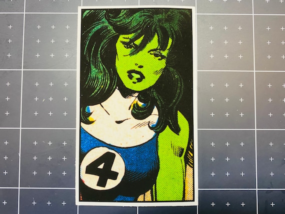 She Hulk Fantastic Four Comic Panel Sticker