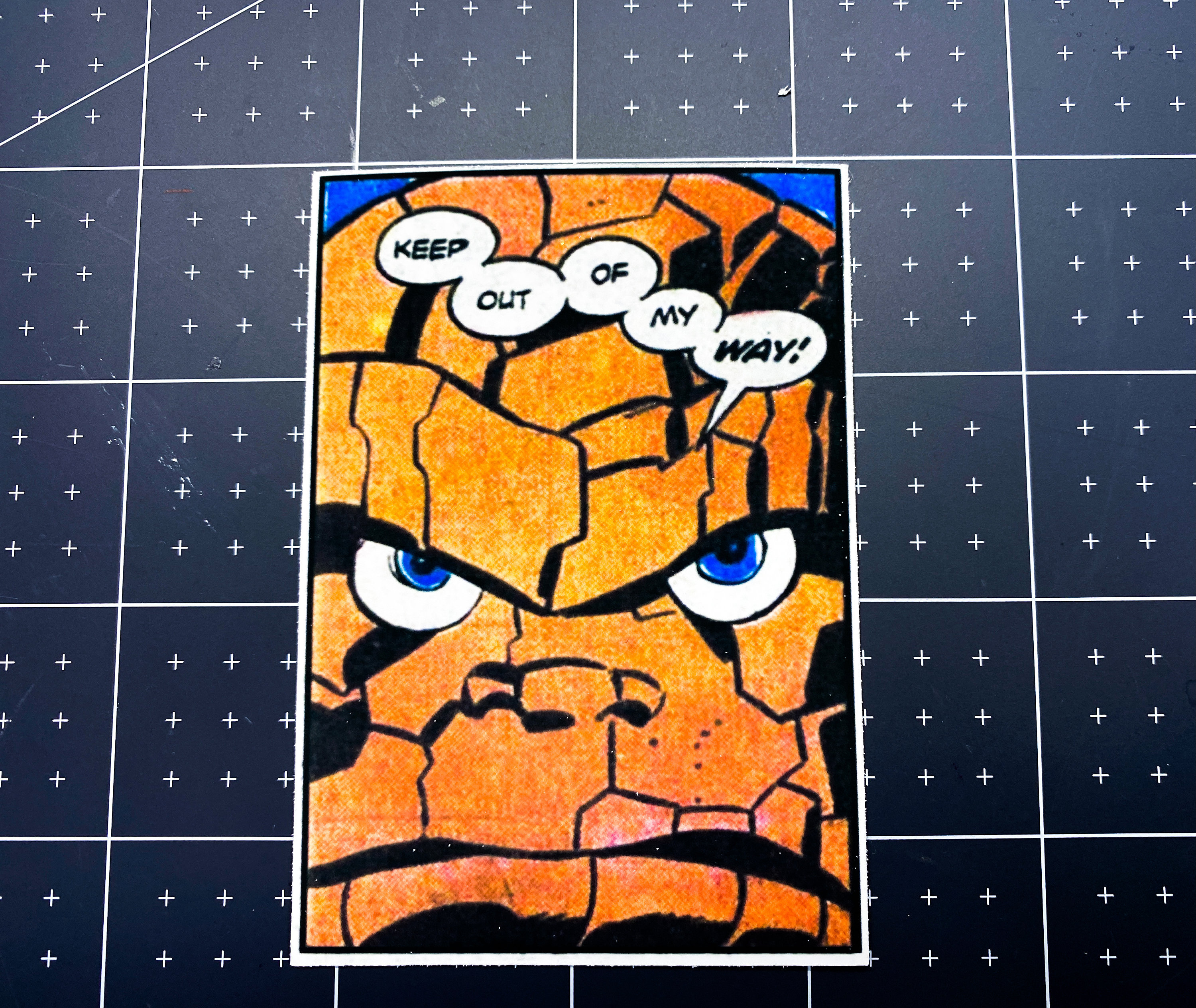 The Thing Sticker | Marvel Fantastic Four Comic Panel - Etsy