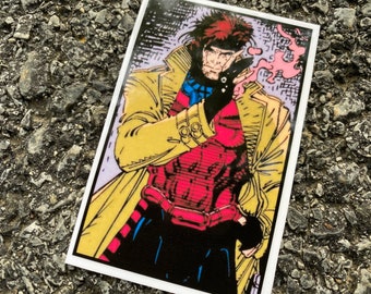 Gambit Comic Book Panel Sticker - Etsy