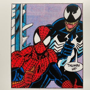 Spiderman Venom Team up Comic Sticker