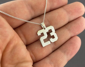 Number Necklace for Men - Etsy