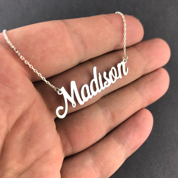 Buy Name Necklace Personalized Necklace Custom Necklace 925
