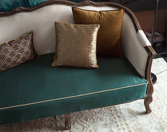 Jacquard sofa cover | rectangle bench cover | Bench cushion cover | sofa slipcover | armchair slipcover | seat cushion cover | sofa cover