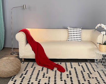 IKEA VISKAFORS Sofa Cover - Living Room Furniture - Sofa Cover customization - 3 Seater Linen Sofa Cover - 2 seater leather Slipcovers