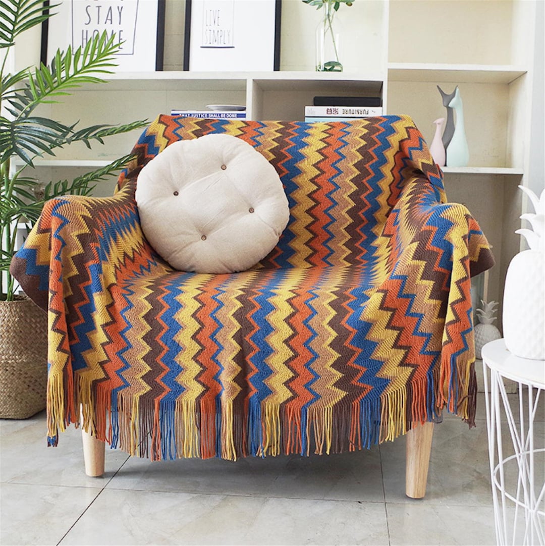 Bohemian Couch Cover Blanket,sofa Cover,bed Cover Boho Style, 2 Seat ...