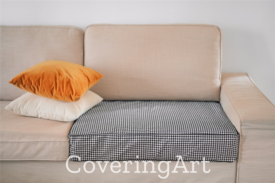 Custom Cushion Cover, Couch Cover, Grid Cushion Cover, Individual