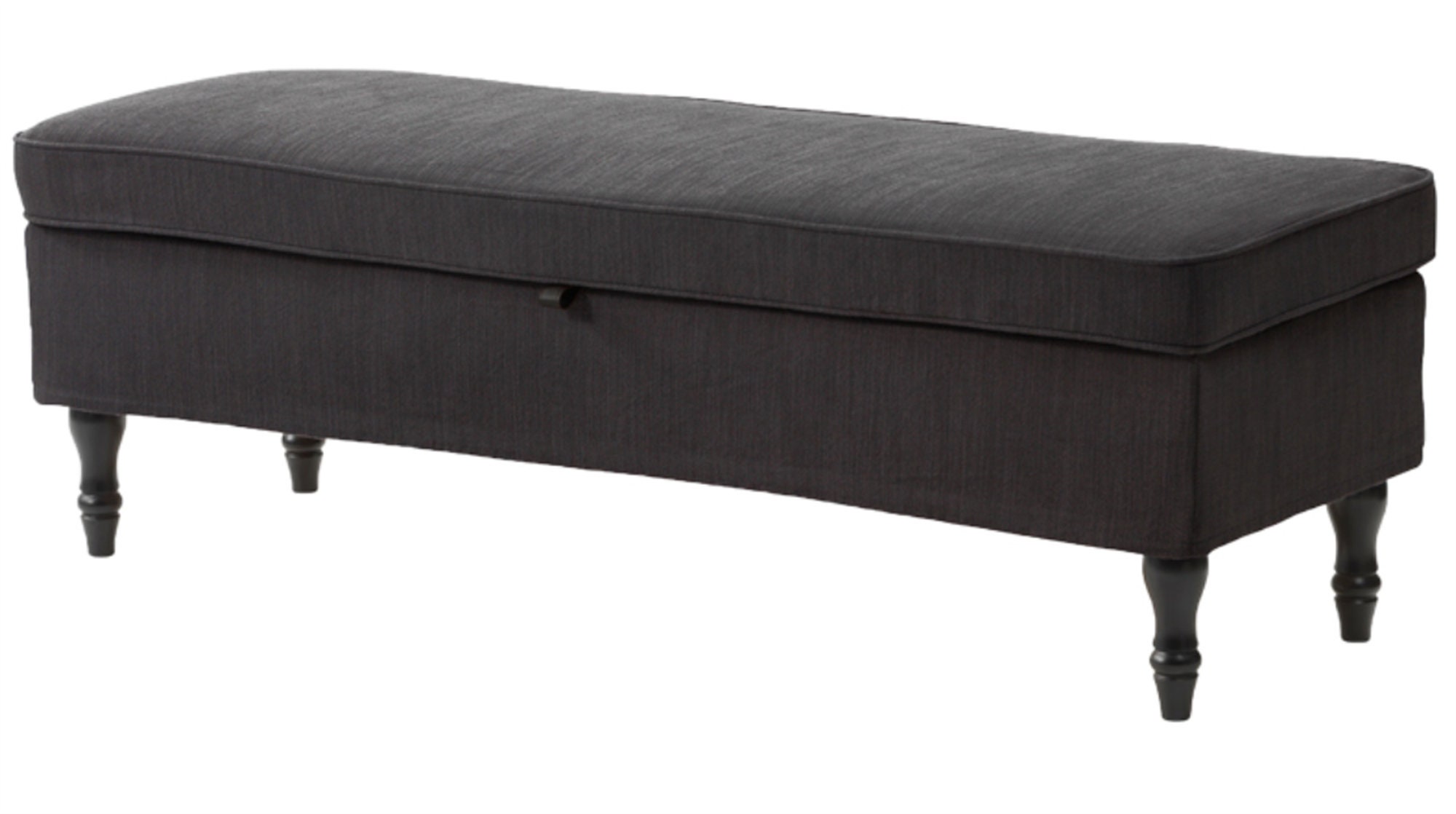 Housse De Rechange IKEA Stocksund 902.803.36 Pour Pouf/ottoman - Tissu Gris Foncé à Chevrons, Neuf