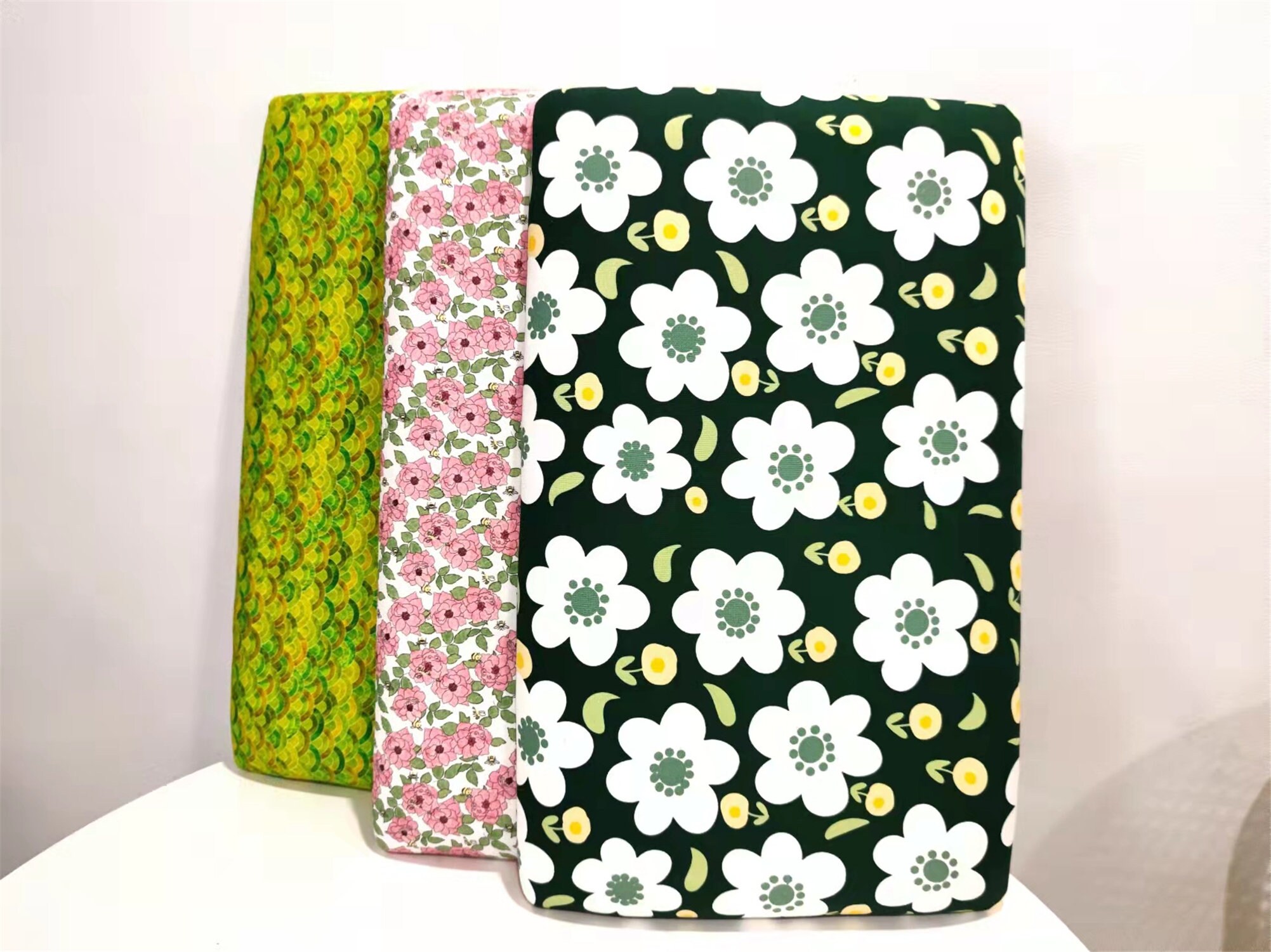 Custom Size Seat Cushion Kitchen Nook Cushion Flower Print Etsy