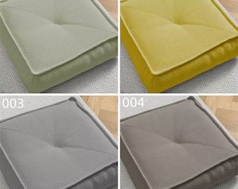 Velvet Square Cushion - Floor Cushion - Sofa Cushion - Window Cushion - Balcony Bedroom Cushion - Office Card Holder -Chair Pads