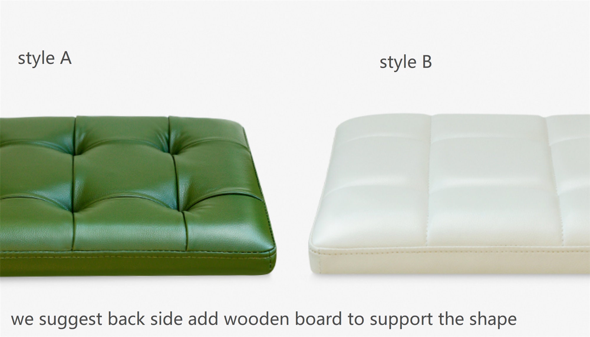 Personalize Faux Leather Cushion Custom Bench Leather Etsy