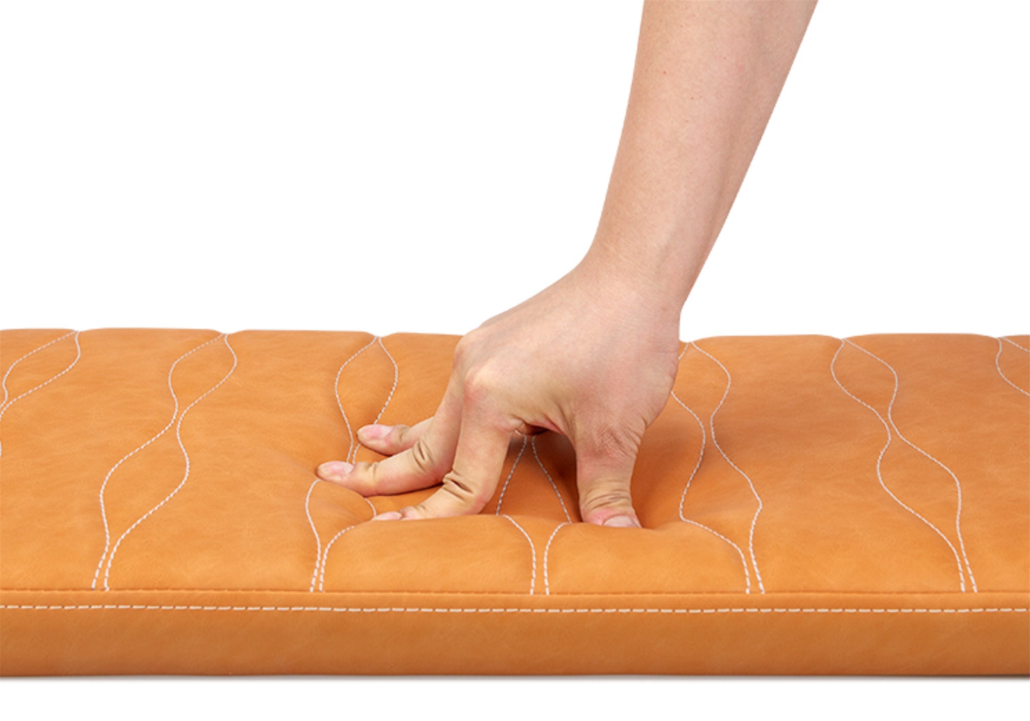 Personalize Faux Leather Cushion Hotel Seat Padbench Leather Etsy UK