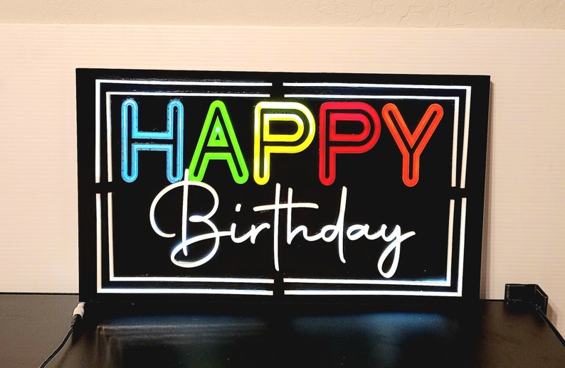 NEON Sign Digital Laser Ready Cut File Mdf acrylic SVF PDF Etsy