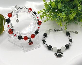 Ladybug and Cat Noir Bracelet