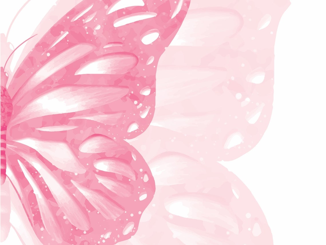 Pastel Pink Wall Decor, Butterfly Printable Art, Girls Room Decor