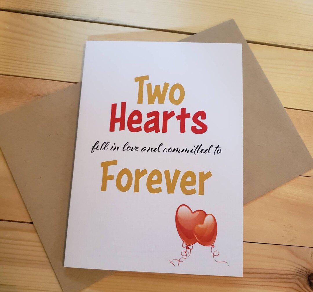 Friend or Family Anniversary Card - Etsy