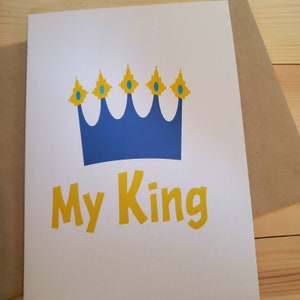 My King Anniversary Card
