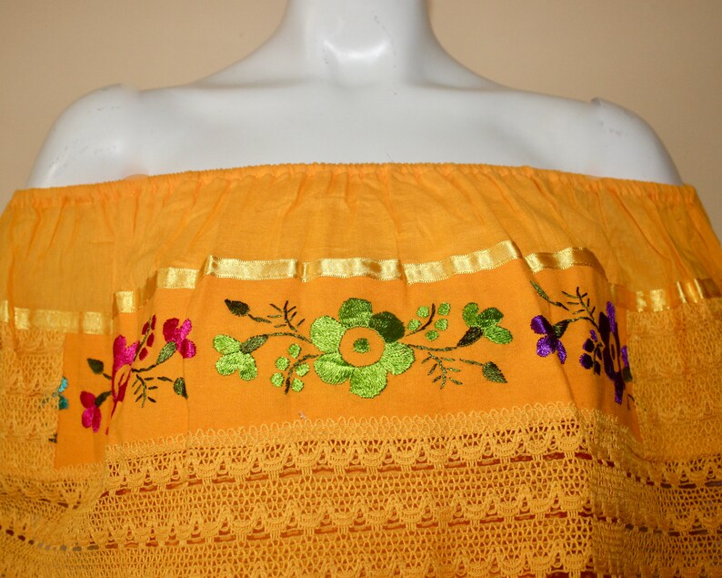Traditional Mexican Blouse Floral Off the Shoulder Mexican Top Ethnic blouse Mexican Party Floral Embroidered Mexican Blouse