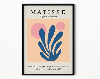 Matisse Art Print, Kunst aan de muur, Papiers Découpés Poster, Cut-Outs, Cirkels, Parijs Museum, Home Decor, Minimal Art