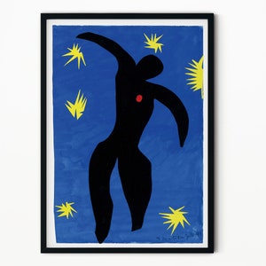 Henri Matisse Icarus Art Print, Matisse Exhibition Poster, Impressionismo, Pintura Abstrata, Fauvismo, Matisse Print, Decoração de Casa, Arte de Parede