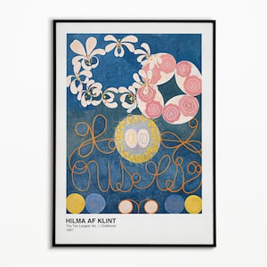 Hilma af Klint, The Ten Largest, No.1, Hilma Klint Poster, Childhood, Paintings for the Temple, Abstract Art, Home Decor