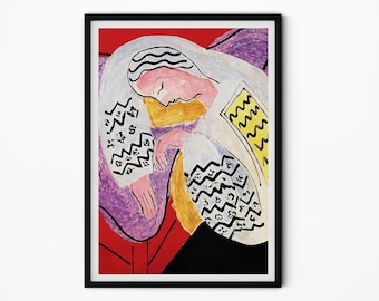 Henri Matisse De Droom Kunst Print, Tentoonstelling Poster, Abstracte Portretschilderij, Fauvisme, Museum Kwaliteit Poster, Home Decor, Kunst aan de muur