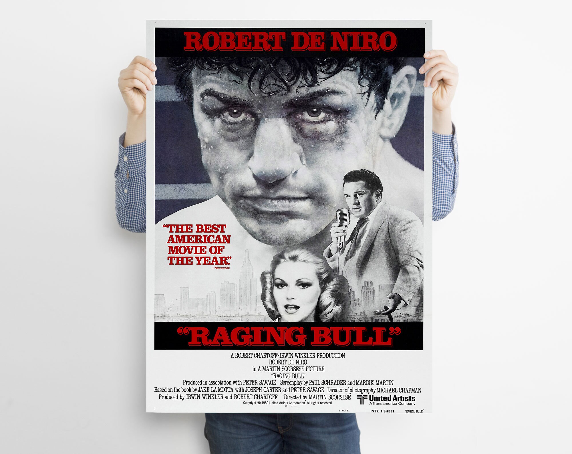 レイジング・ブル映画ポスター、ロバート・デ・ニーロ ジェイク