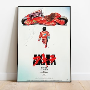 Akira 1988 Movie Poster, High Quality Print, Animated Movie Poster, Katsuhiro Otomo Post Apocalyptic Cyberpunk Poster, Manga Poster