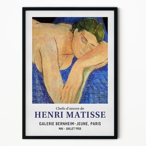 Matisse Art Print, The Dream, Exhibition Poster, Female Portrait, Impressionism, Museum Giclée Print, Home Decor, Wall Art