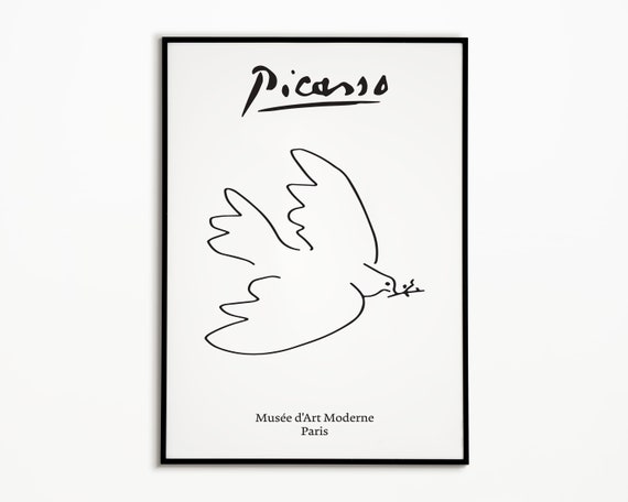Poster Friedenstaube – Halber Hahn