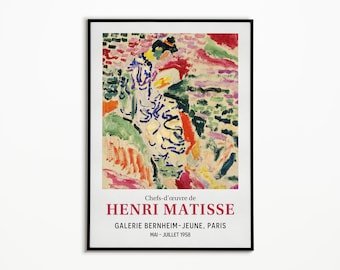 Matisse Exposition Art Print, La Japonaise Poster, Woman Besides the Water, Peinture impressionniste, Museum Print Paris, Home Decor