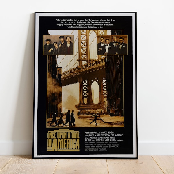 Once Upon a Time in America Filmposter, Hochwertiger Filmdruck, Classic Movie Poster, C'era una volta in America, Robert de Niro